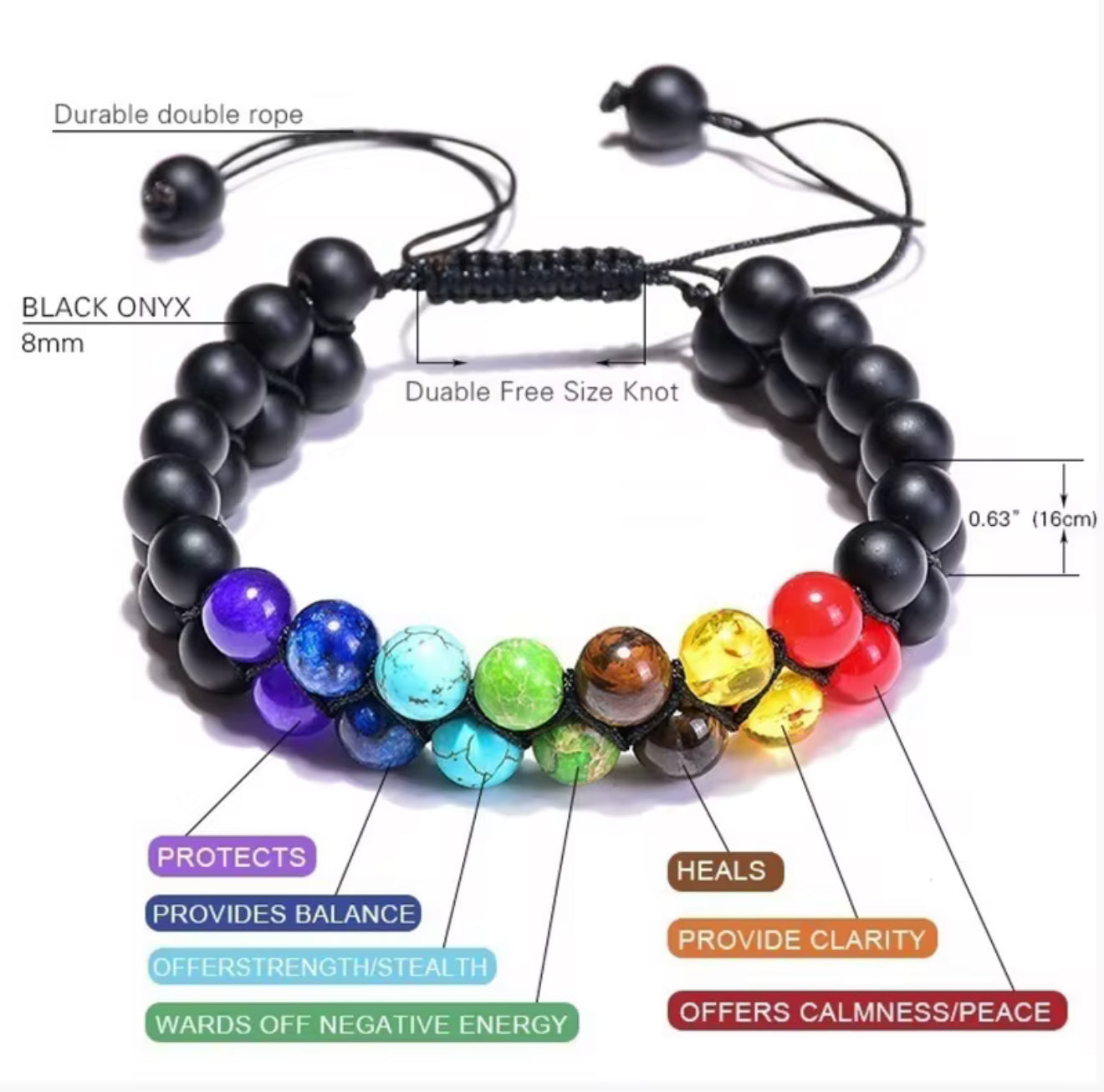 SSFH 7-Chakra Alignment Bracelet – Divine Energy Balancing