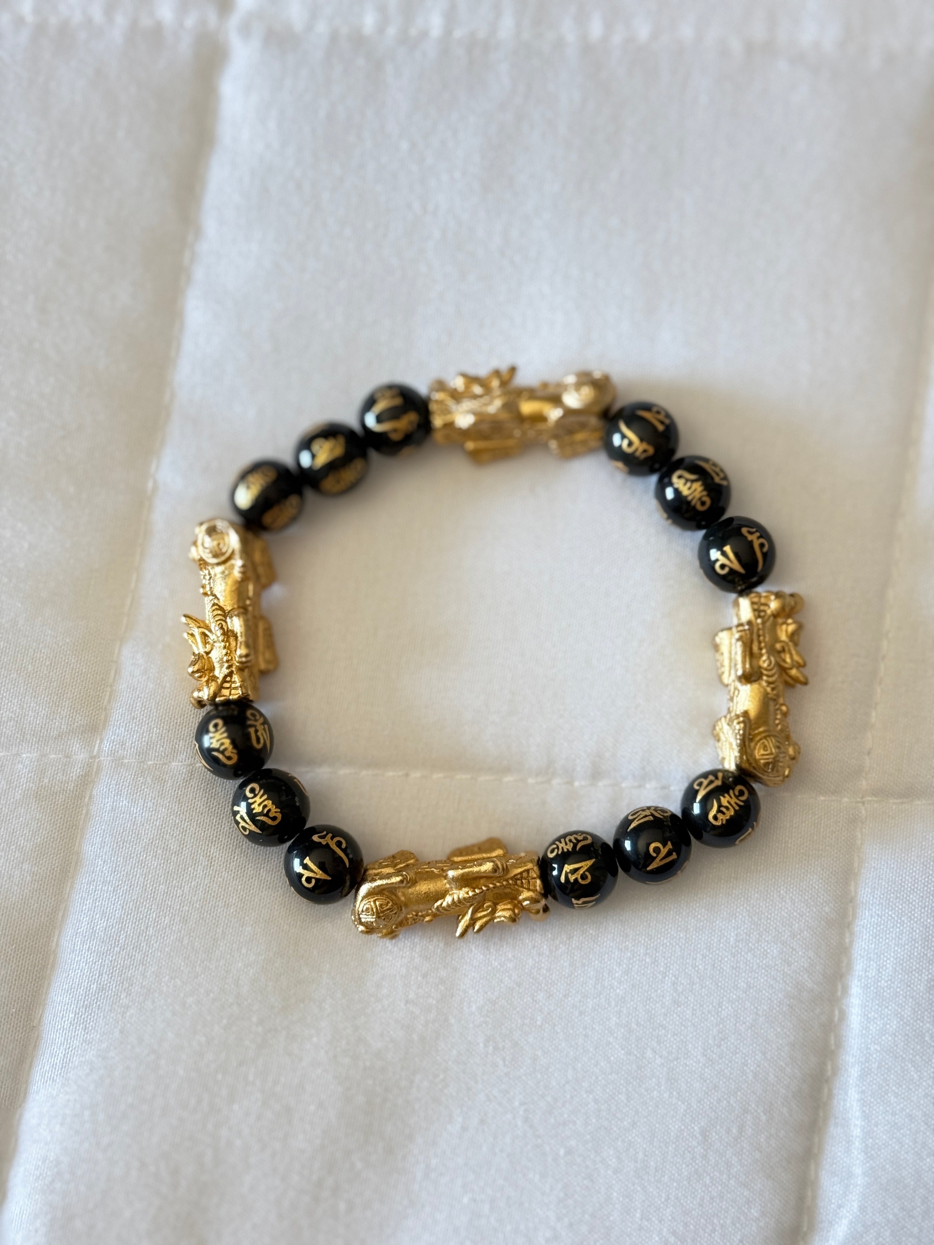 SSFH Luxe Harmony– Four Gold Pi Xiu Bracelet | Women’s Abundance Jewelry