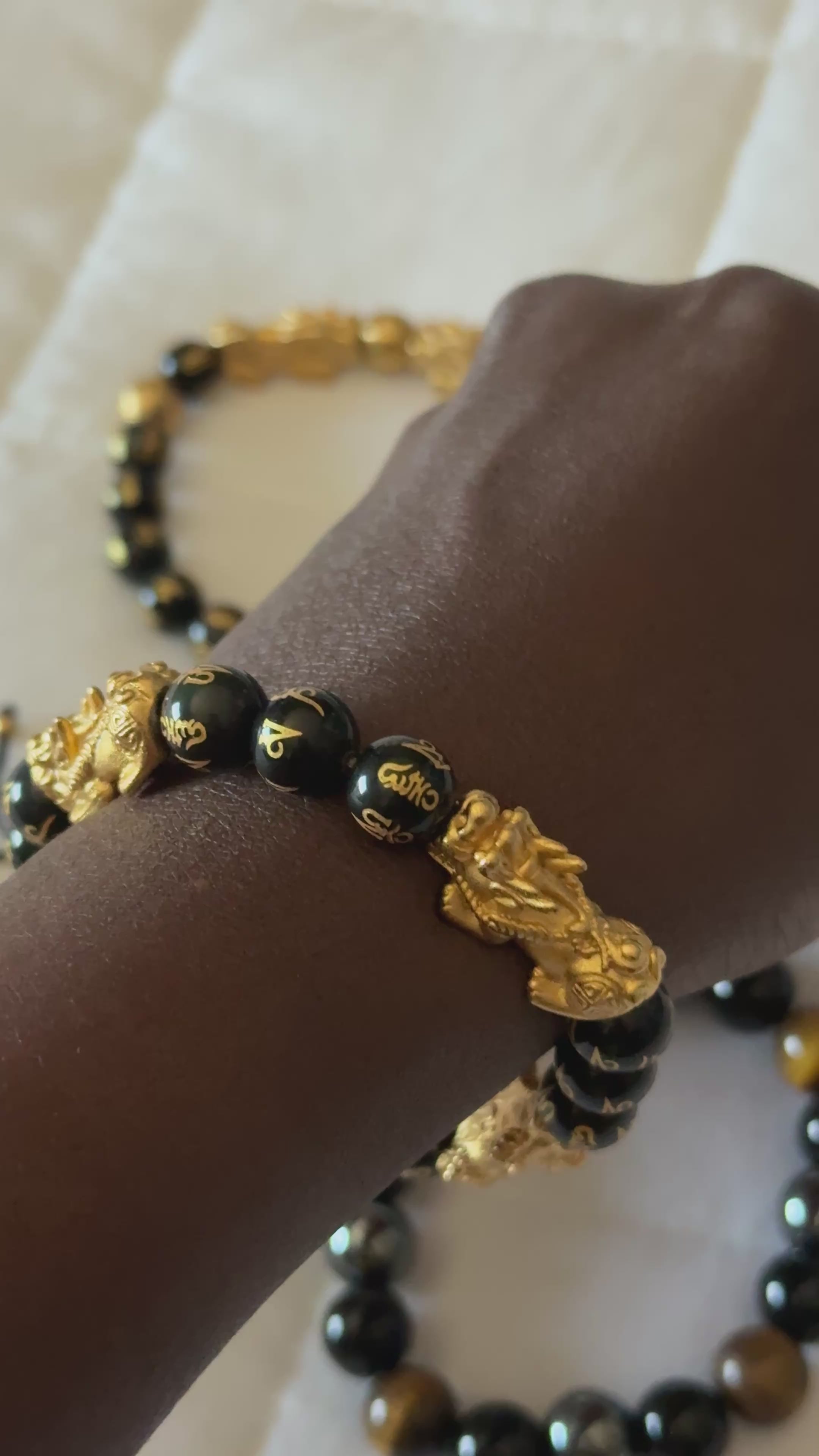 SSFH Luxe Harmony– Four Gold Pi Xiu Bracelet | Women’s Abundance Jewelry